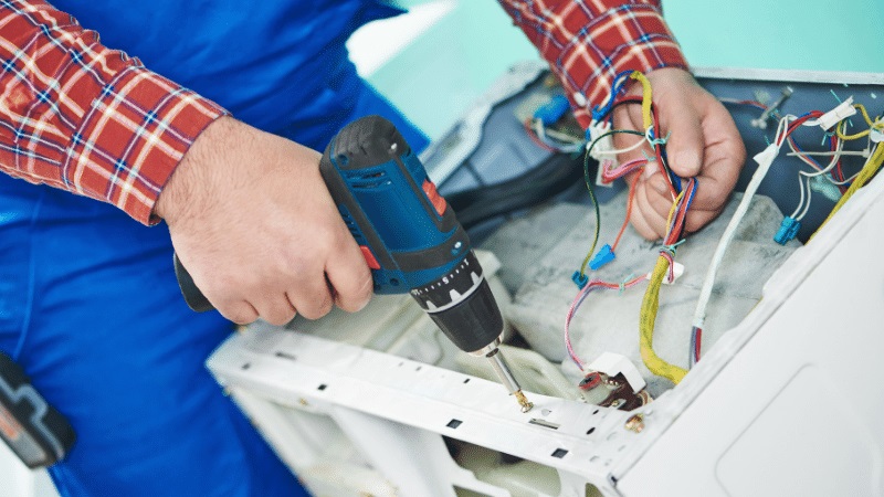 Kalecik Ukinox Ukinox çamaşır makinesi kart tamiri – Su almama arızası orijinal parça ile giderildi. - Teknik servis örneği